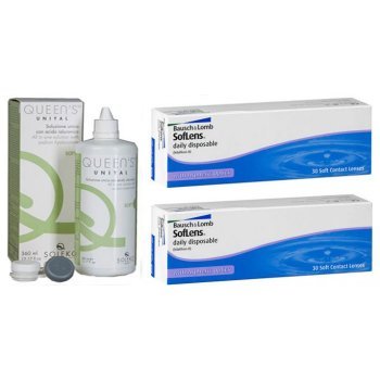 60 Ημερήσιοι Φακοι Επαφης Bausch & Lomb SofLens Daily Disposable + Δώρο 1 Υγρό Διάλυμα Φακών Επαφής 360ml